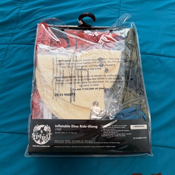 Kids inflatable Dino ride along Costume OS - Picture 4 of 5